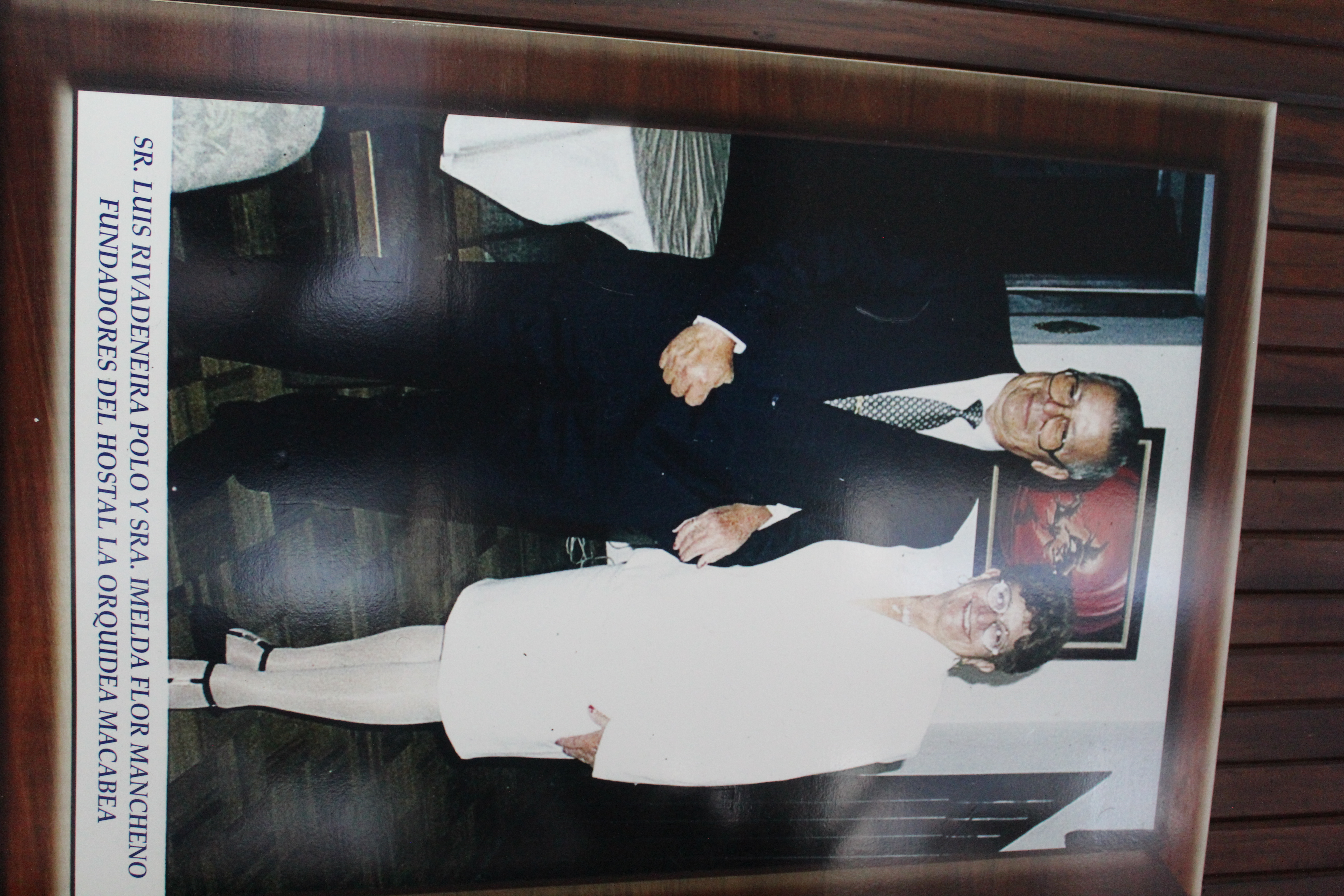 Fundadores del Hotel La Orquídea